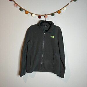 The North Face grey fleece zip up jacket